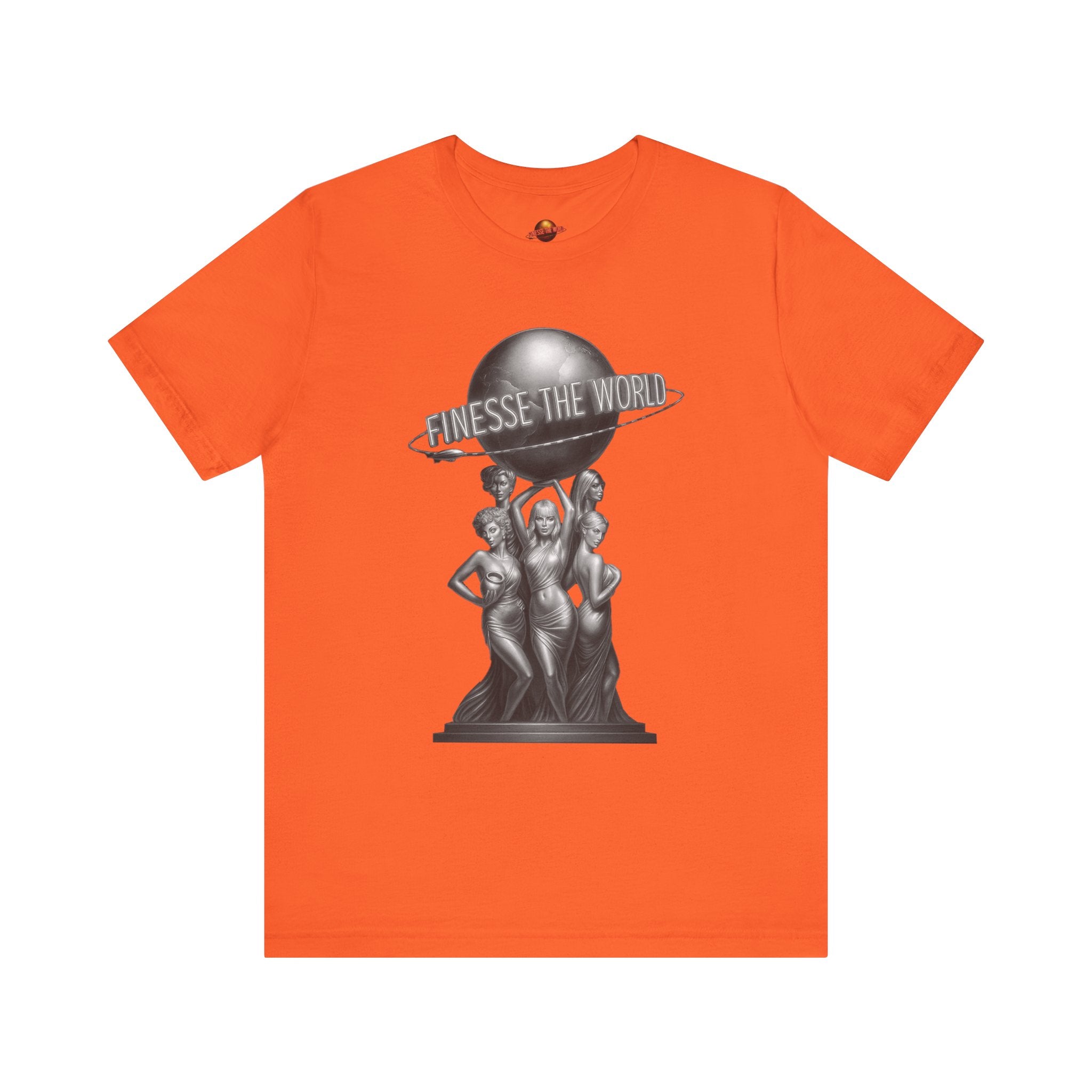 Finesse The World  "Scarface Statue" BW Graphic T-Shirt