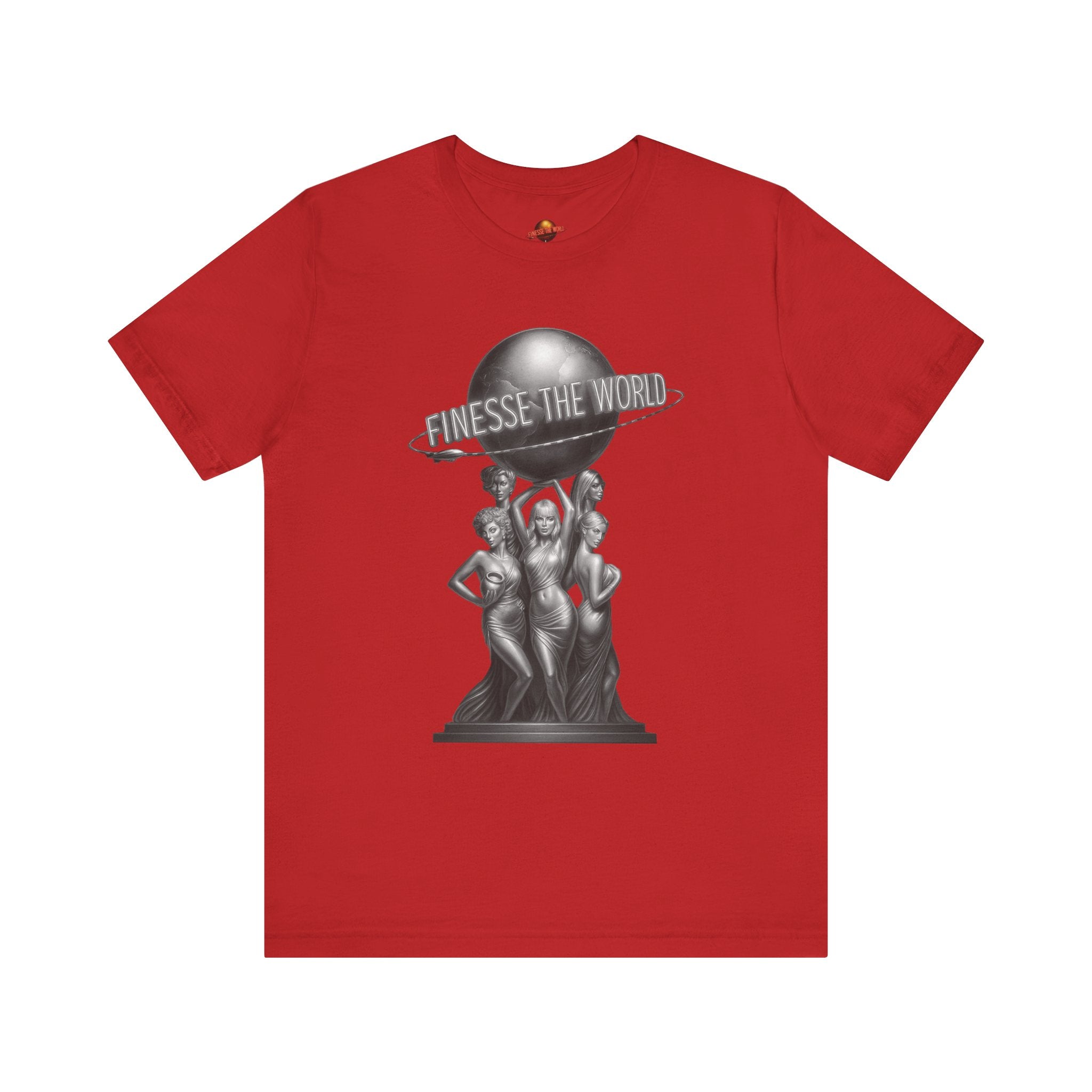 Finesse The World  "Scarface Statue" BW Graphic T-Shirt