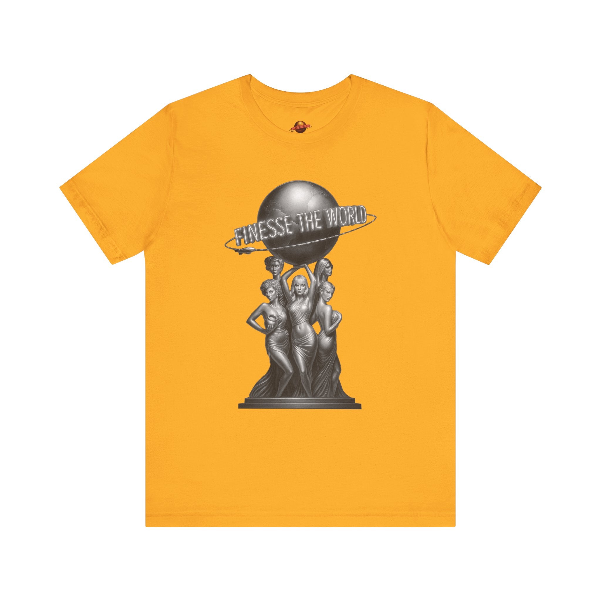 Finesse The World  "Scarface Statue" BW Graphic T-Shirt