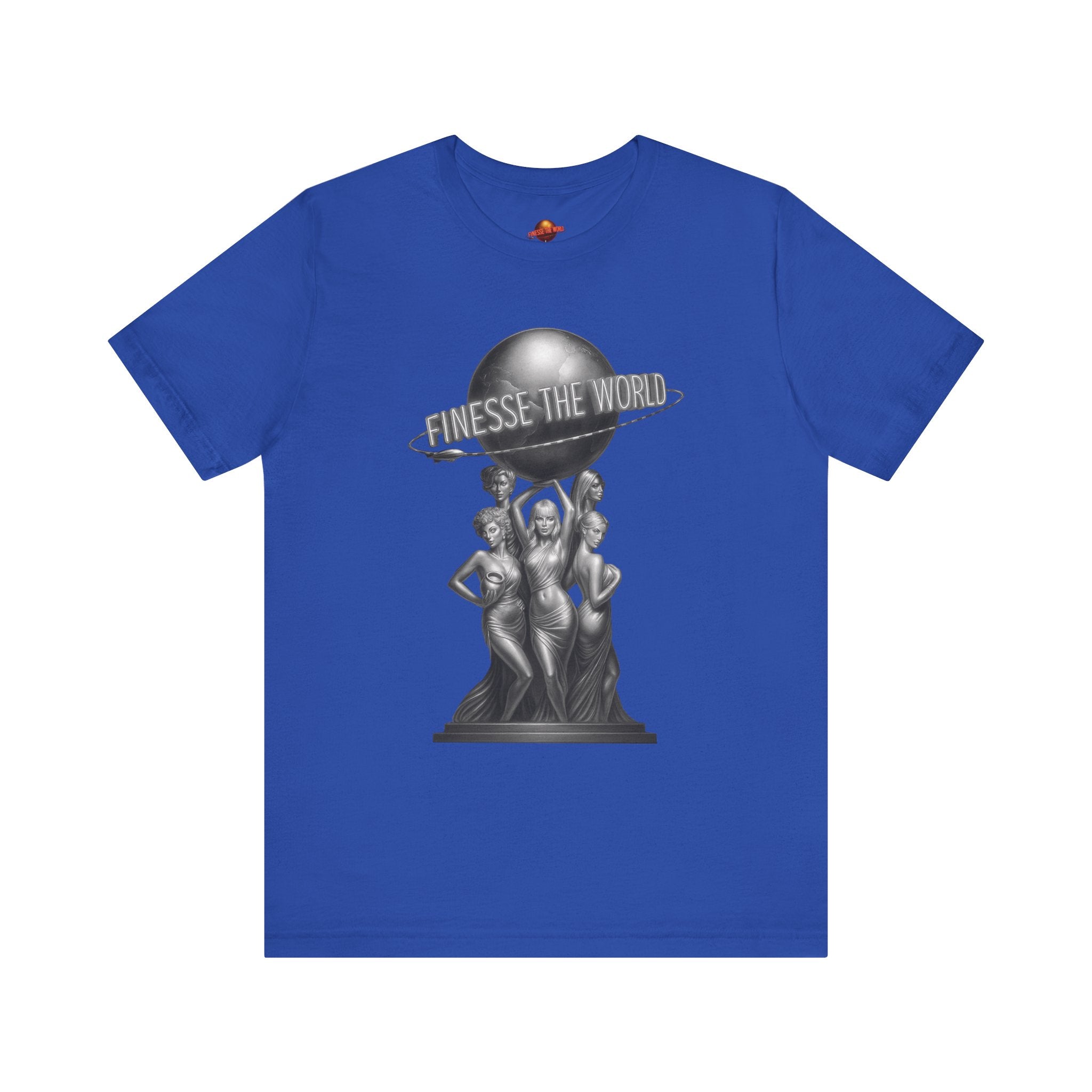 Finesse The World  "Scarface Statue" BW Graphic T-Shirt